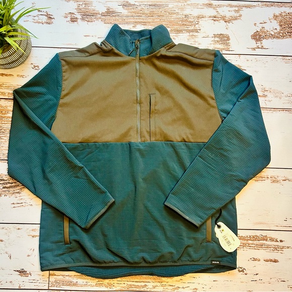 PRANA | GRIDLOCKED 1/2 ZIP FLEECE MEN'S Size, XL New With Tags (NWT) - Picture 2 of 13